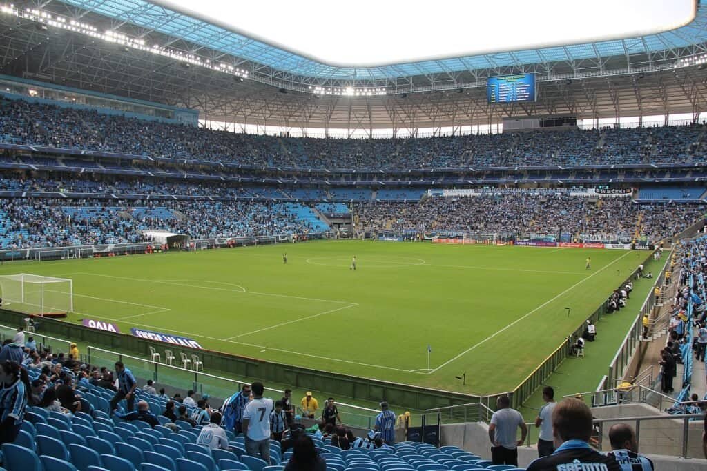 Arena do Grêmio, um dos palcos do Grenal. Foto: Cecilia Heinen (CC BY 2.0)