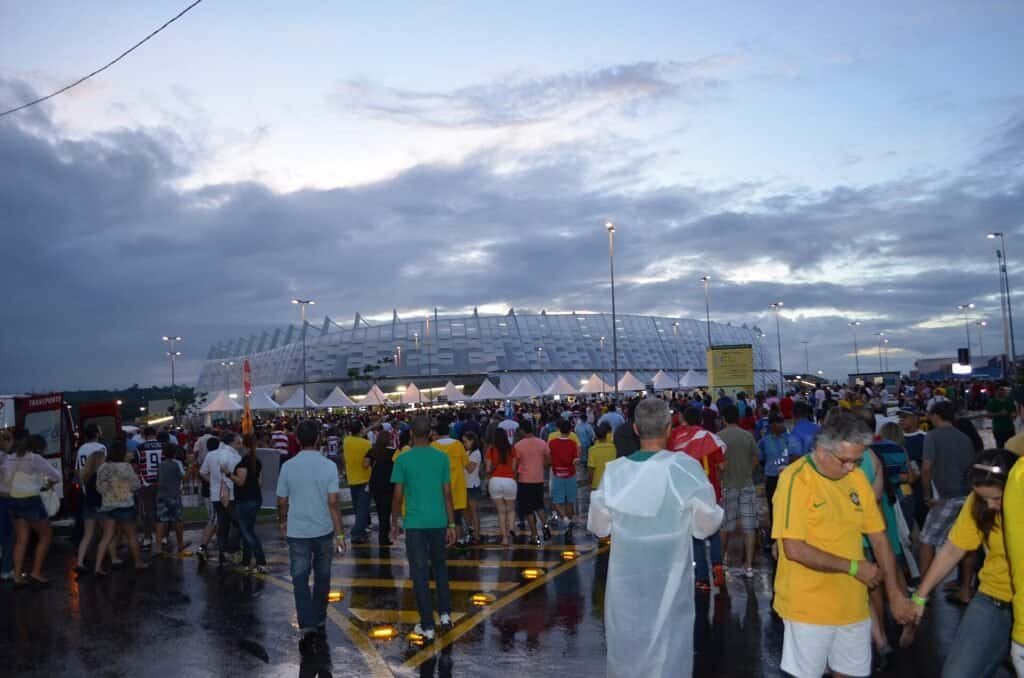Arena Pernambuco, em Recife, foto de Elvis Boaventura (CC BY 3.0)