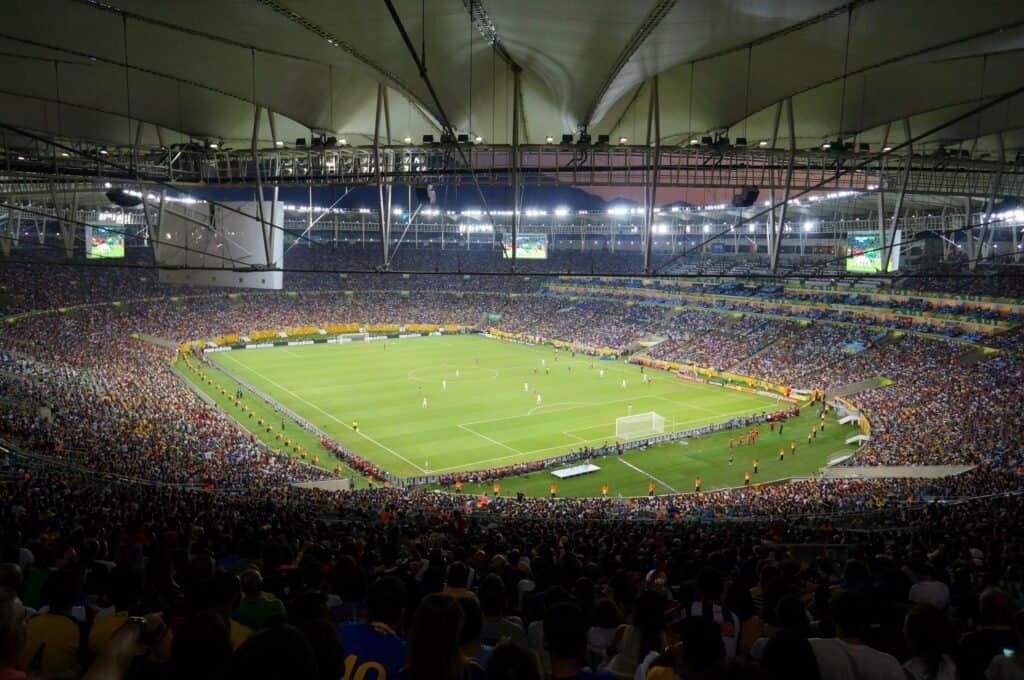 Vista do Estádio do Maracanã, no Rio de Janeiro, casa do Flamengo. Foto: Leandro Neumann Ciuffo (CC BY 2.0)