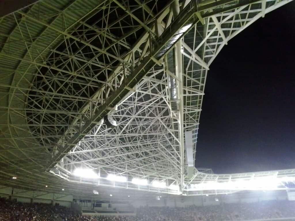 Estádio do Palmeiras, hoje Nubank Parque, antes chamado Allianz Parque. Foto: Leonef/Wikimedia Commons (CC BY-SA 4.0)