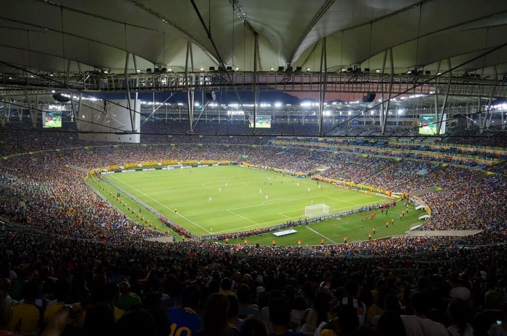 Vista do Estádio do Maracanã, no Rio de Janeiro (foto: Leandro Neumann Ciuffo, CC BY 2.0, via Wikimedia Commons)